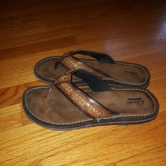 Clarks Brown Leather sandals - Picture 4 of 6